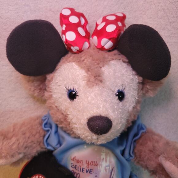 Disney Parks Plush Shellie May Pin Trading Mickey 16" Plush Bear Duffy Friends - Picture 4 of 8